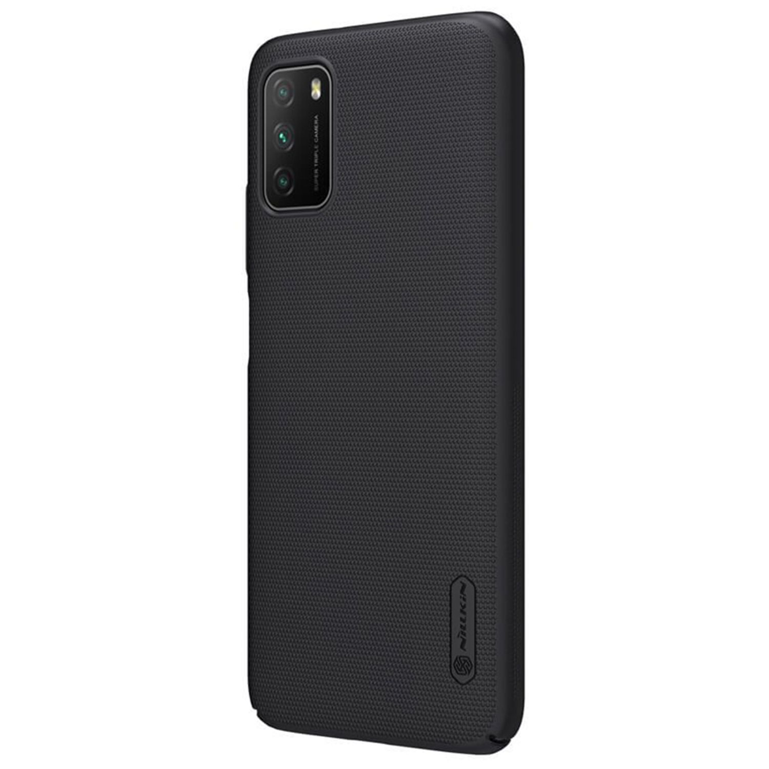 Husa Nillkin - Super Frosted Shield - Xiaomi Poco M3 - Black fotografia produsului View 2 L