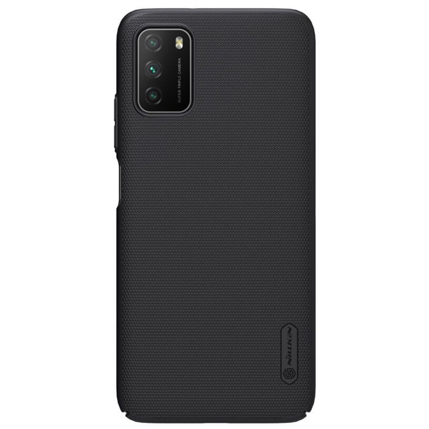 Husa Nillkin - Super Frosted Shield - Xiaomi Poco M3 - Black fotografia produsului View 3 L