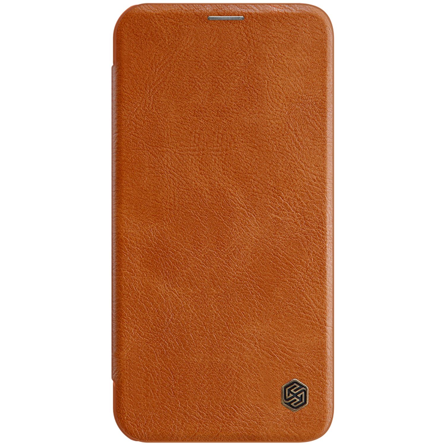 Husa Nillkin - Qin Leather Case - iPhone 12 Mini - Brown fotografia produsului View 2 L