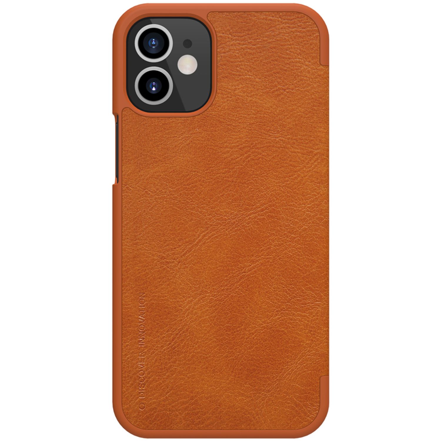 Husa Nillkin - Qin Leather Case - iPhone 12 Mini - Brown fotografia produsului