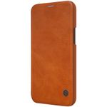 Husa Nillkin - Qin Leather Case - iPhone 12 Mini - Brown fotografia produsului View 3 S