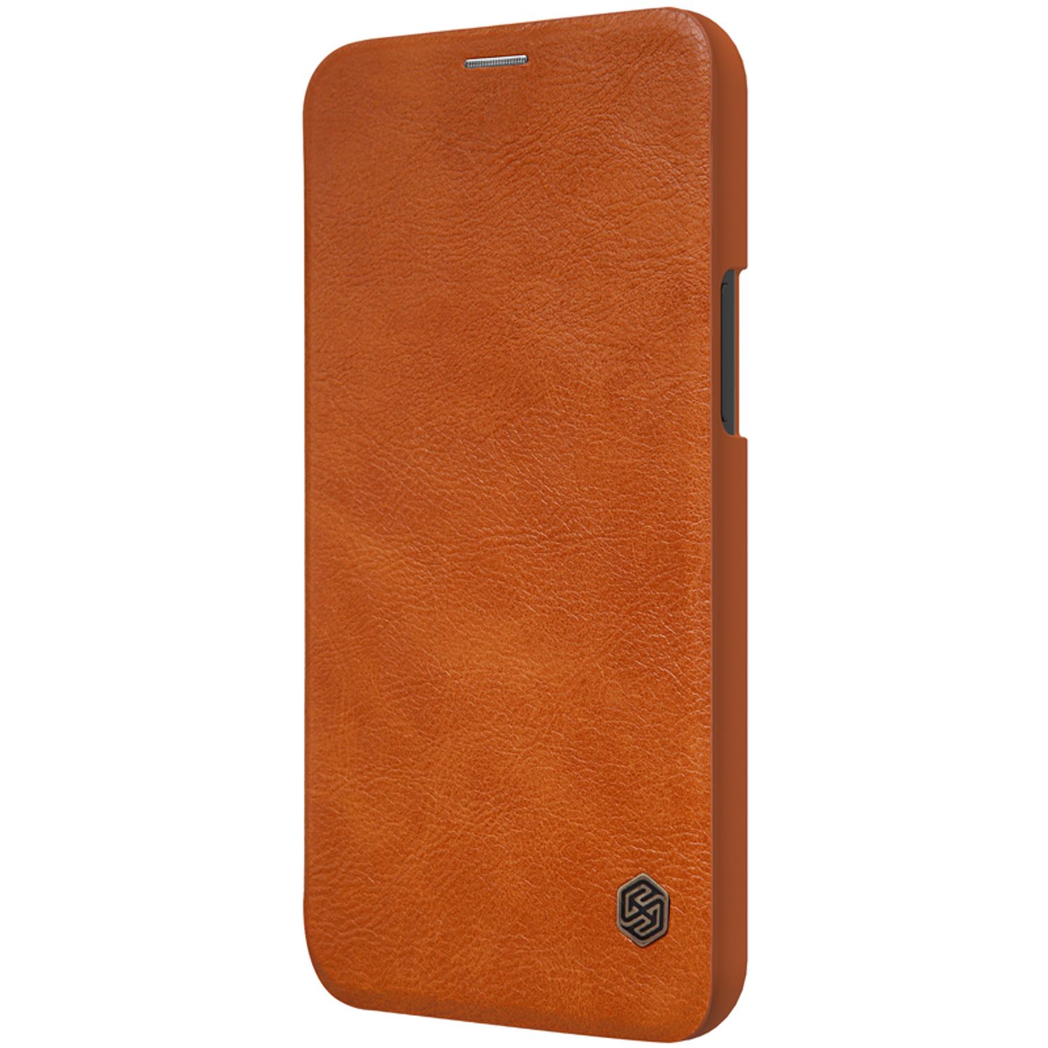 Husa Nillkin - Qin Leather Case - iPhone 12 Mini - Brown fotografia produsului View 3 L