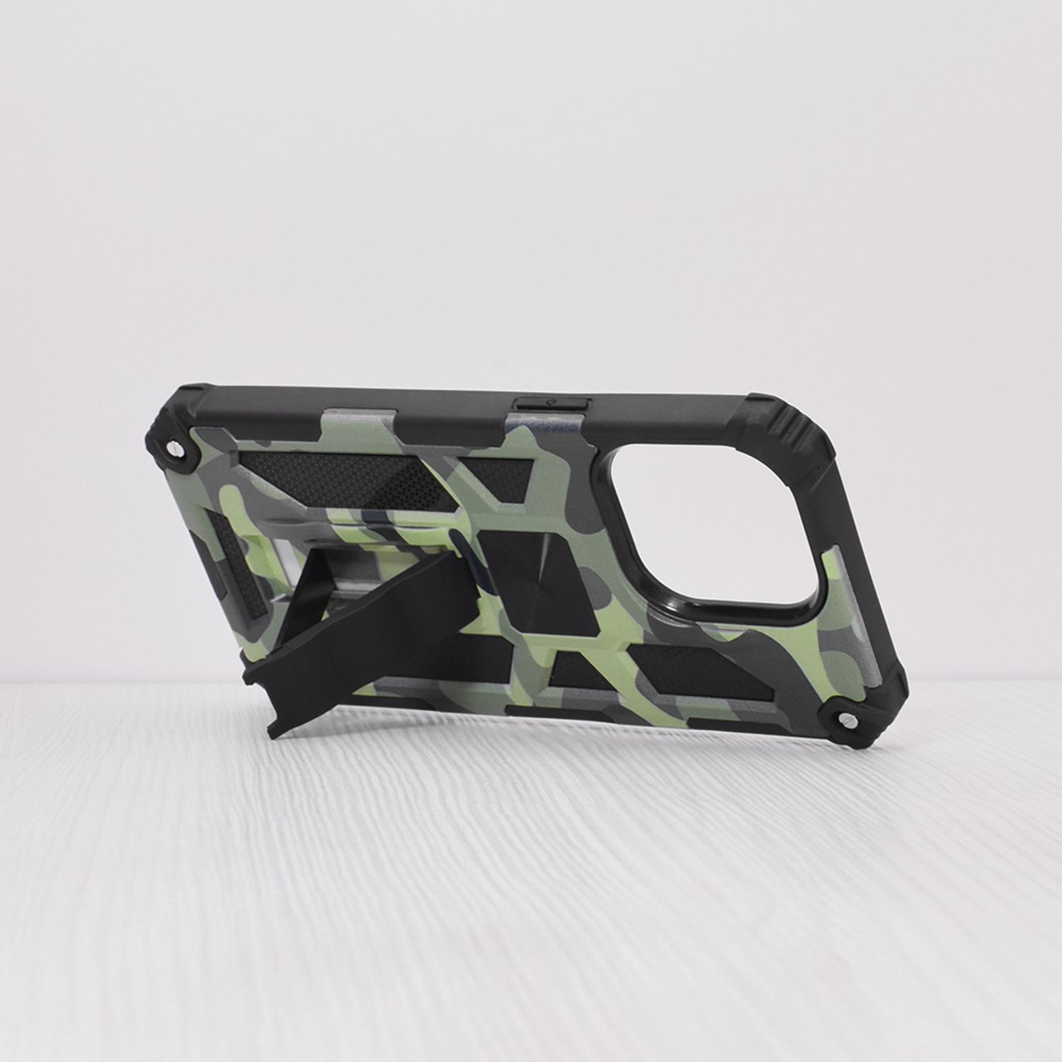 Husa antisoc Techsuit - Blazor Series - iPhone 13 Pro - Camo Lime fotografia produsului View 2 L