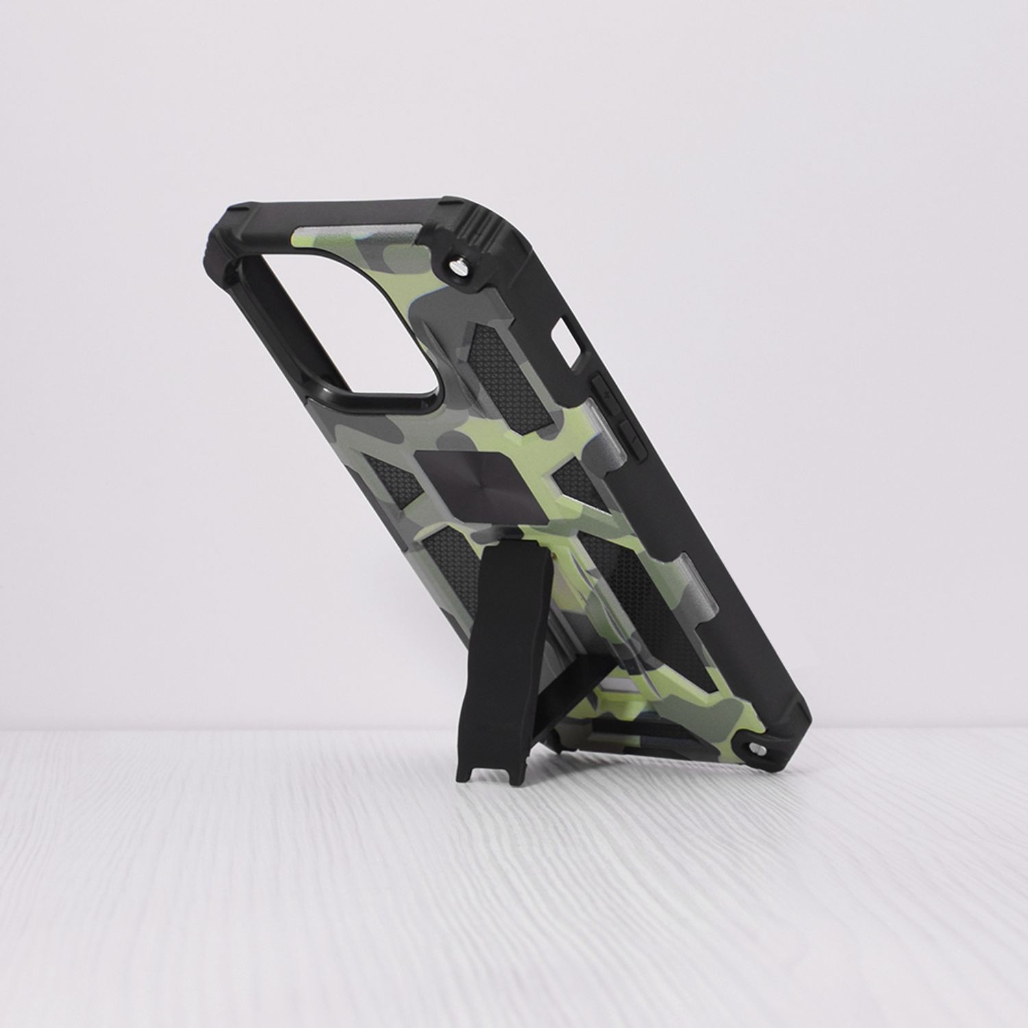 Husa antisoc Techsuit - Blazor Series - iPhone 13 Pro - Camo Lime fotografia produsului View 3 L