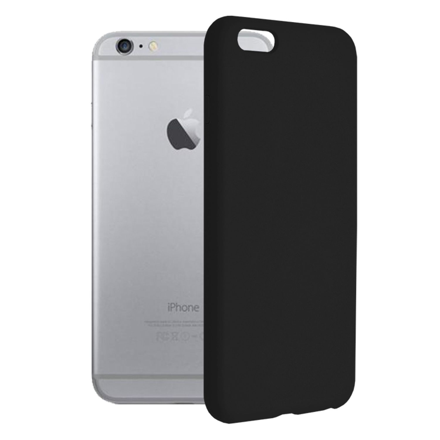 Husa premium Techsuit - Soft Edge Silicone - iPhone 6 Plus - Black fotografia produsului