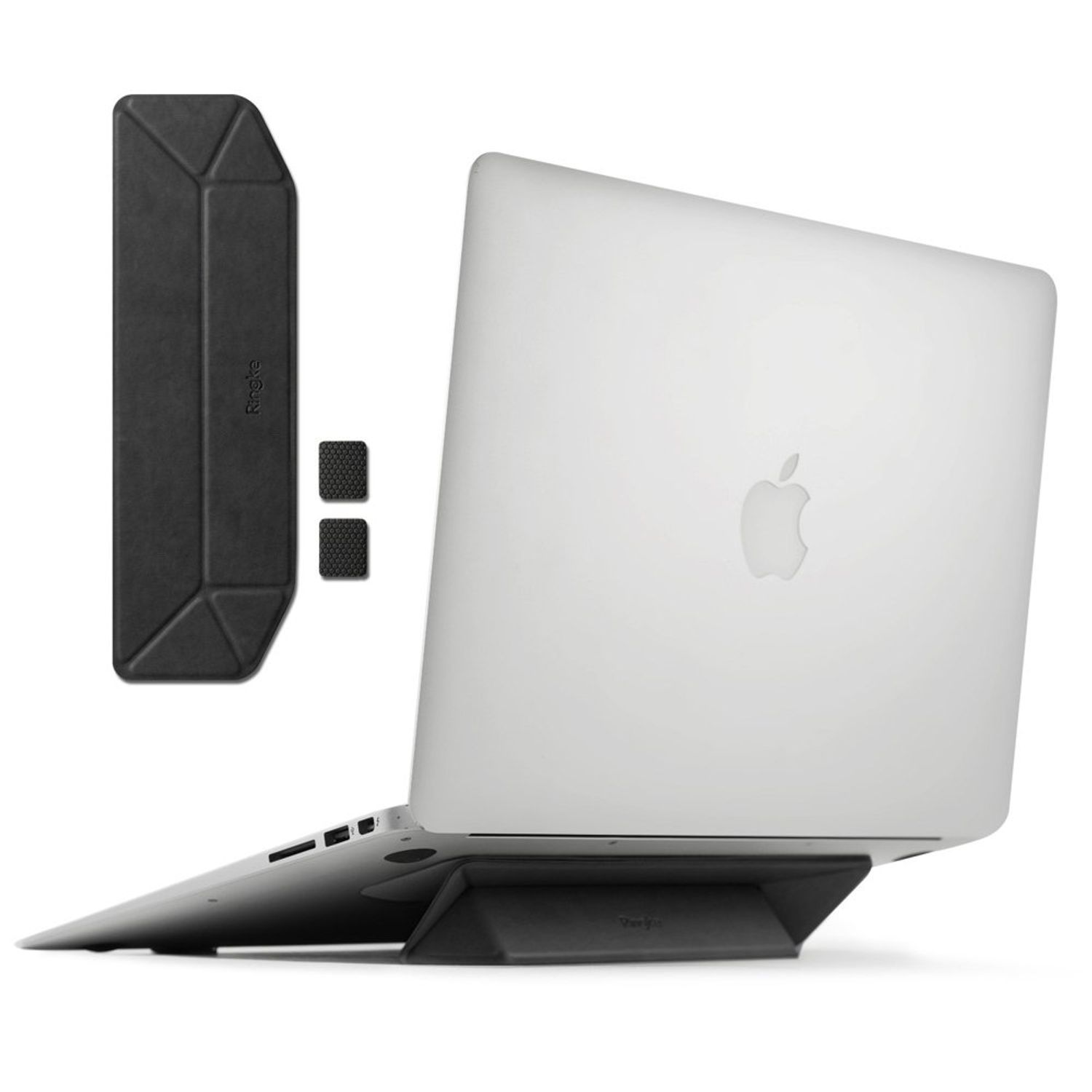Suport pliabil pentru laptop Ringke, negru fotografia produsului