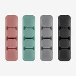 Set 4 bucati organizator cabluri din silicon Ringke, multicolor fotografia produsului View 2 S