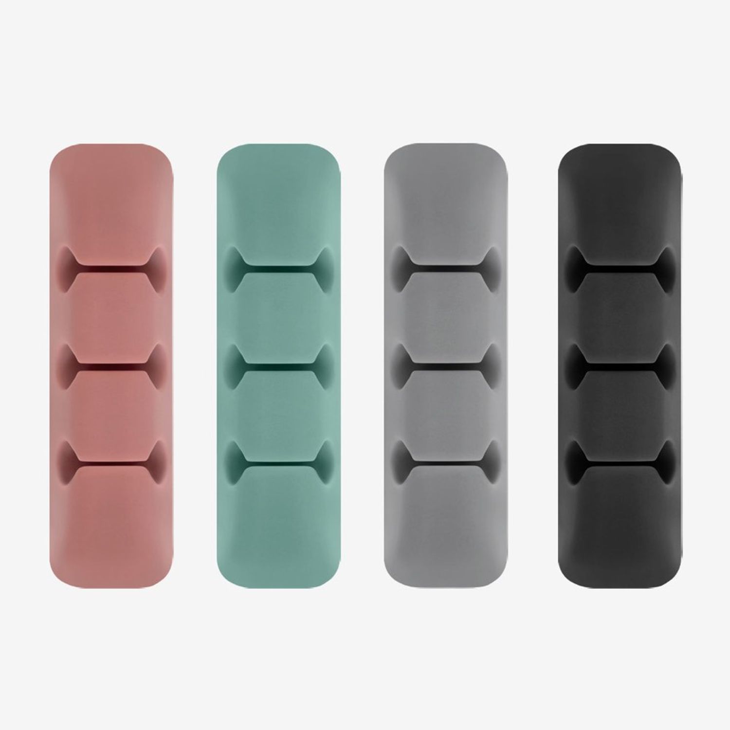 Set 4 bucati organizator cabluri din silicon Ringke, multicolor fotografia produsului View 2 L