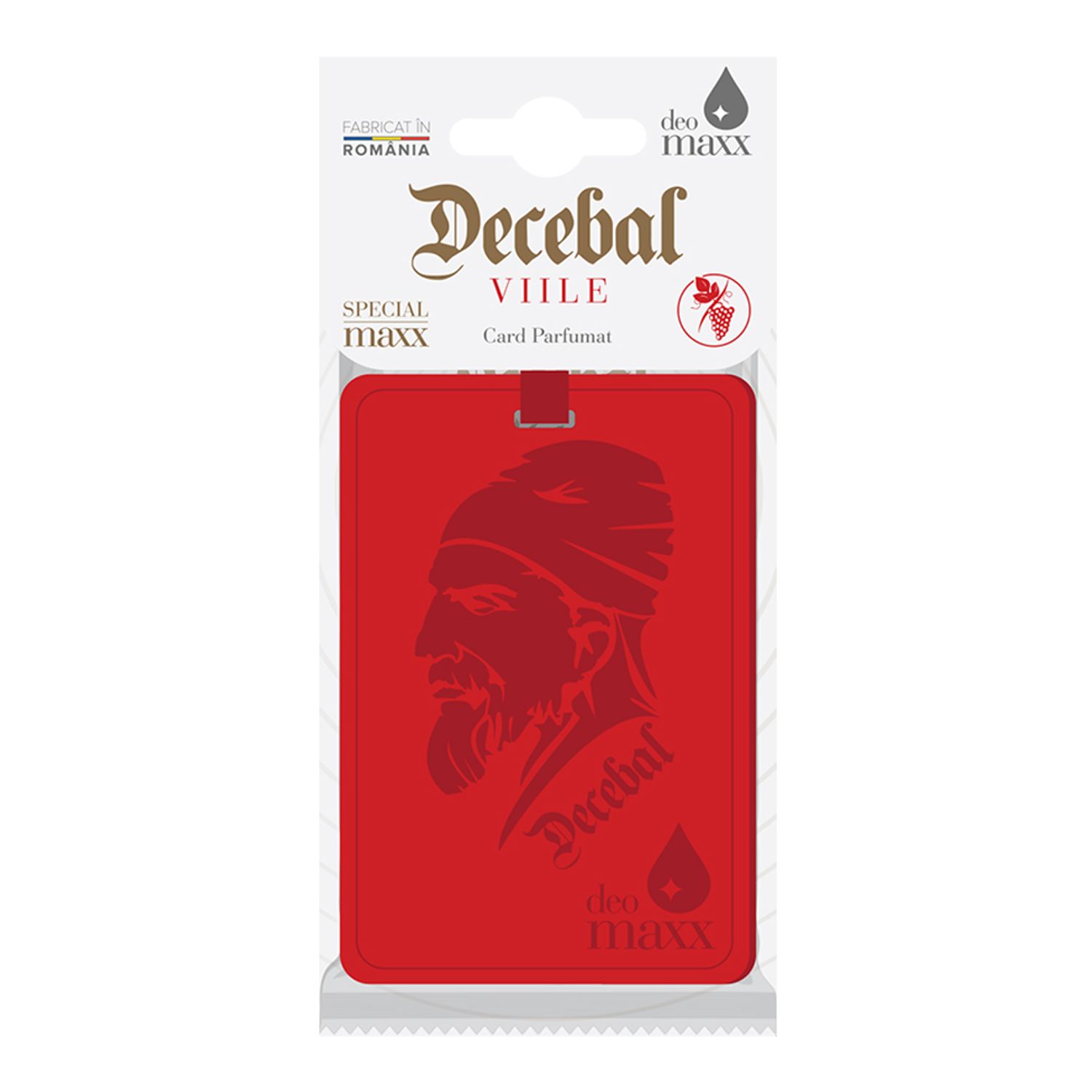 Odorizant auto premium, card parfumat Decebal - Viile, DeoMaxx fotografia produsului