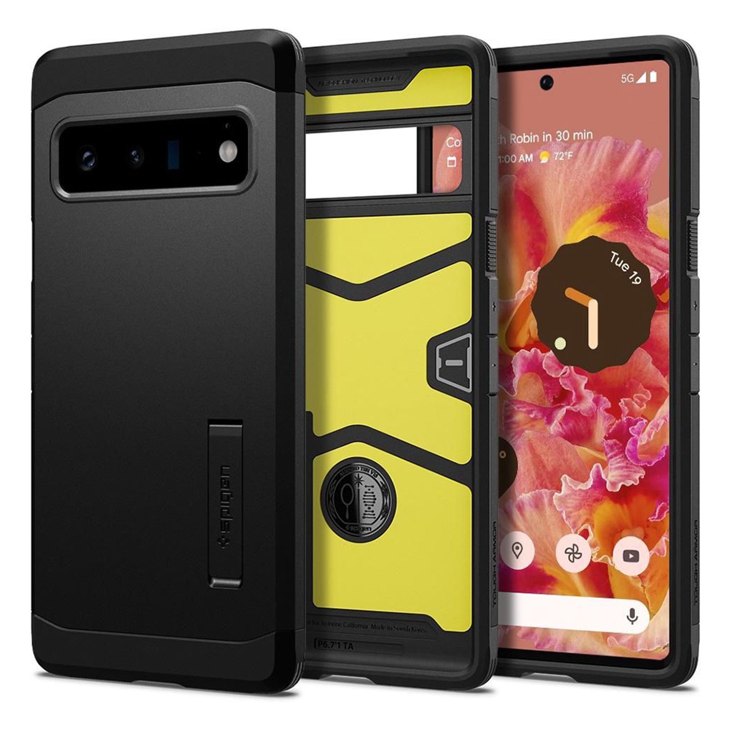 Husa premium Tough Armor compatibila cu Google Pixel 6 Pro, Negru fotografia produsului