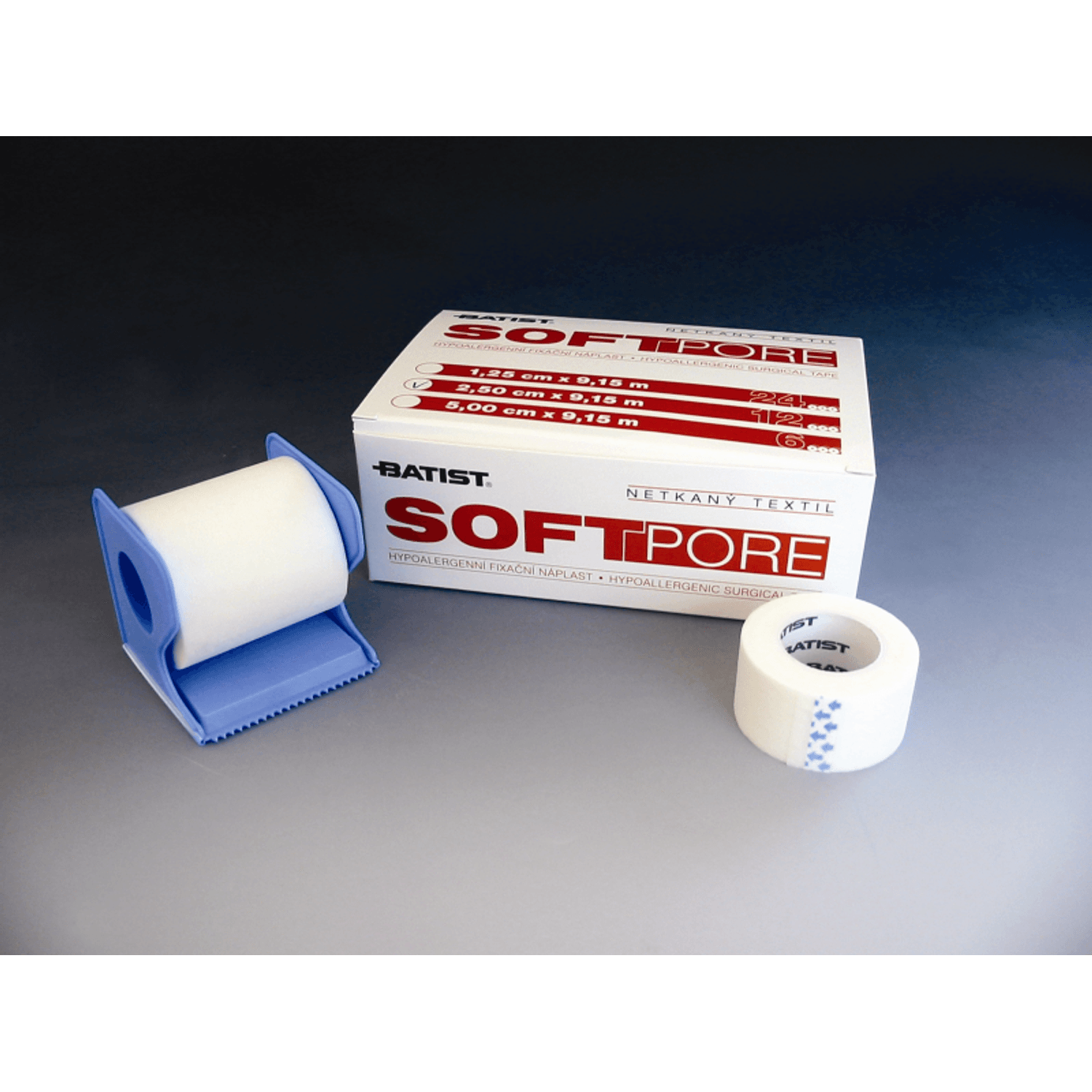 Leucoplast netesut tip SOFTPORE, 5cm x 9.15m, 6 role fotografia produsului