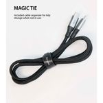 Cablu date premium Ringke - Type-C to Type-C, 1.2 m - Gray fotografia produsului View 2 S