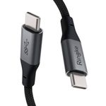 Cablu date premium Ringke - Type-C to Type-C, 1.2 m - Gray fotografia produsului