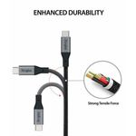 Cablu date premium Ringke - Type-C to Type-C, 1.2 m - Gray fotografia produsului View 3 S