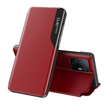 Husa tip carte techsuit - efold series - xiaomi 11t pro - red