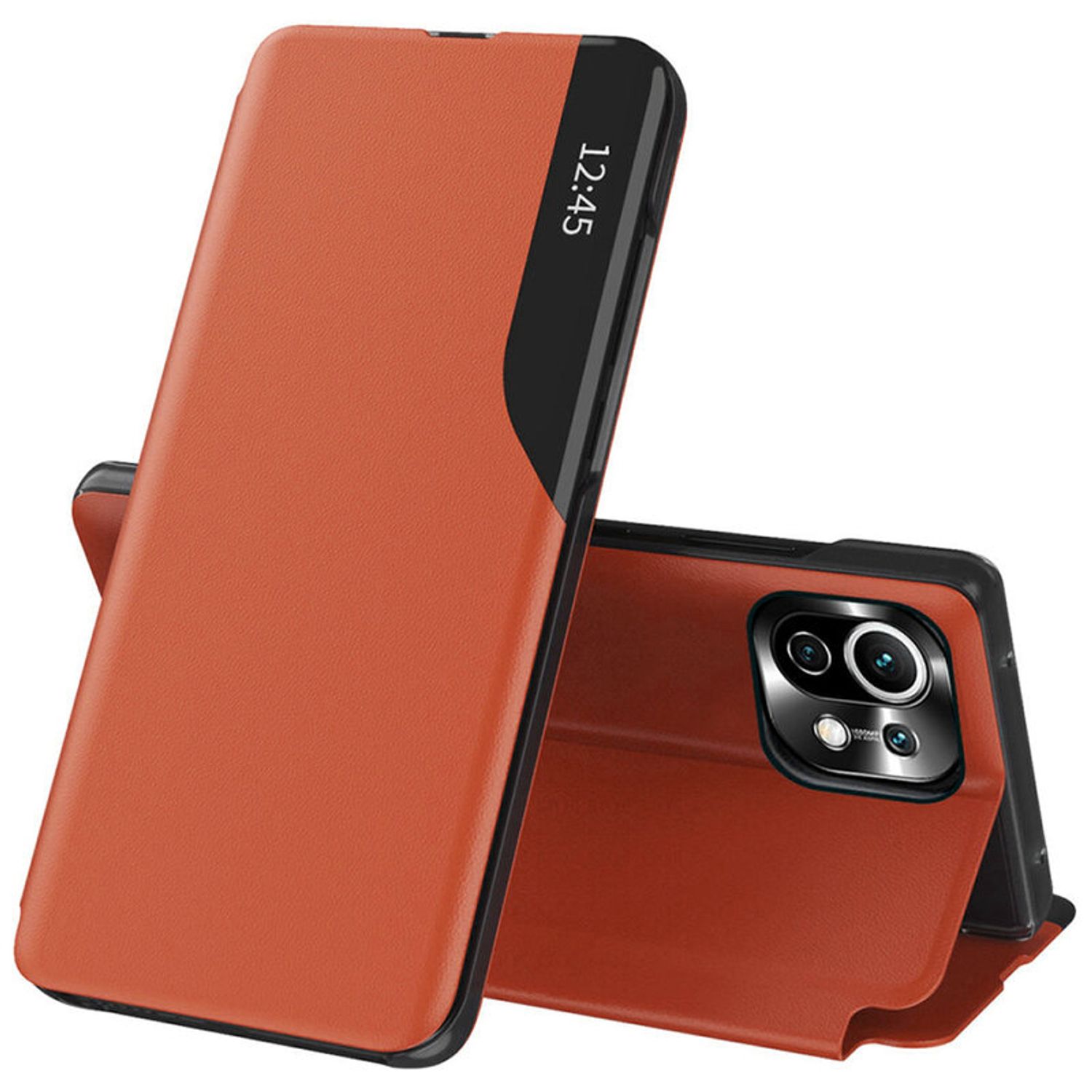 Husa tip carte Techsuit - eFold Series - Xiaomi Mi 11 Lite - Orange fotografia produsului