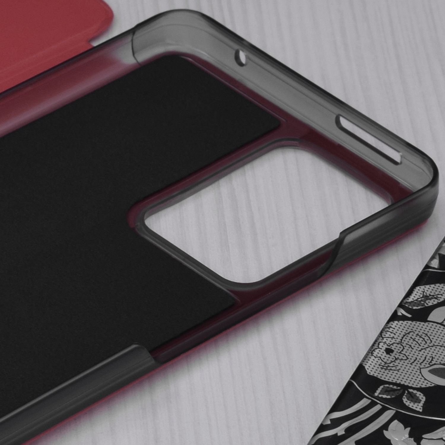 Husa tip carte Techsuit - eFold Series - Xiaomi 11T Pro - Red fotografia produsului View 2 L