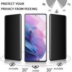 Folie protectie- 3D UV Glass - Samsung Galaxy S21 Plus - PRIVACY fotografia produsului View 3 S