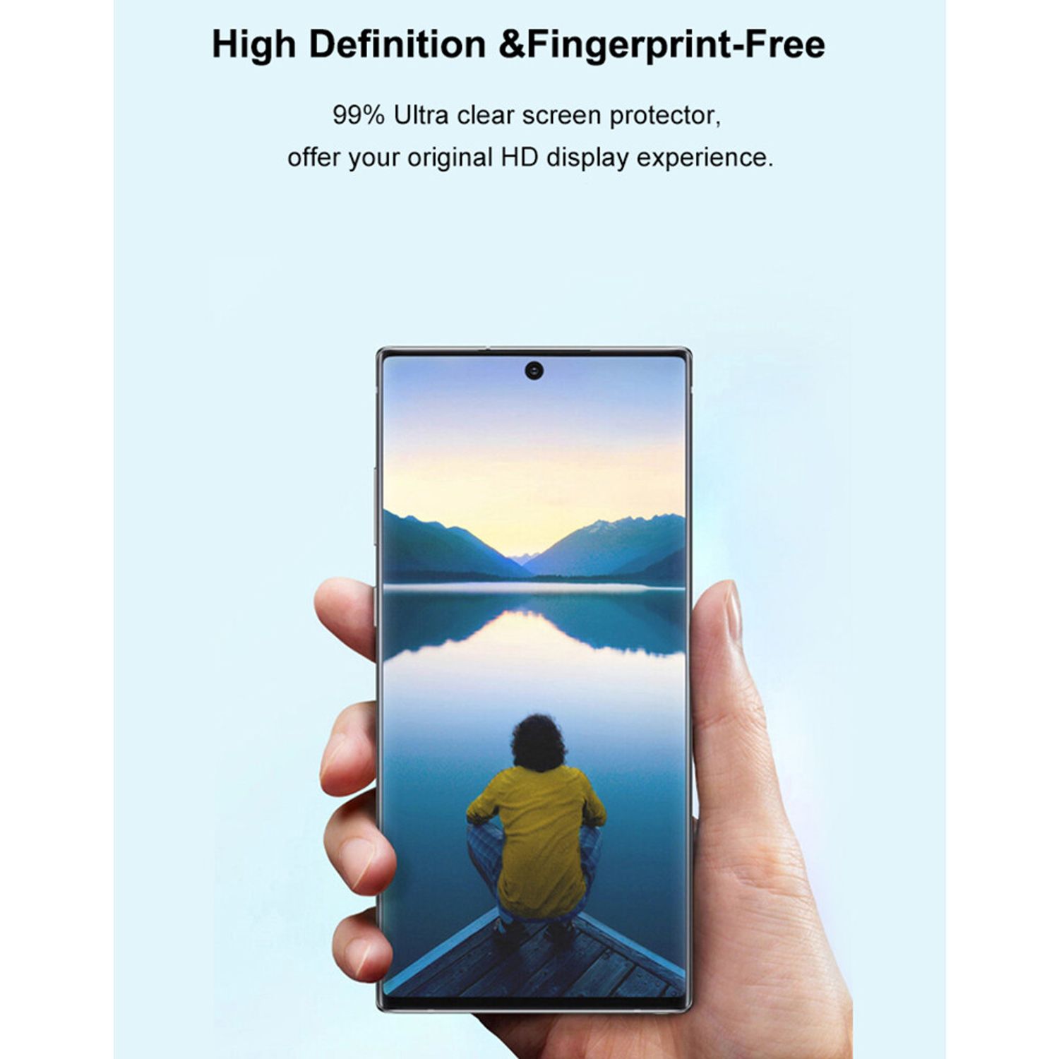 Folie protectie  - 3D UV Glass - Samsung Galaxy Note 20 Ultra - Transparent fotografia produsului View 3 L