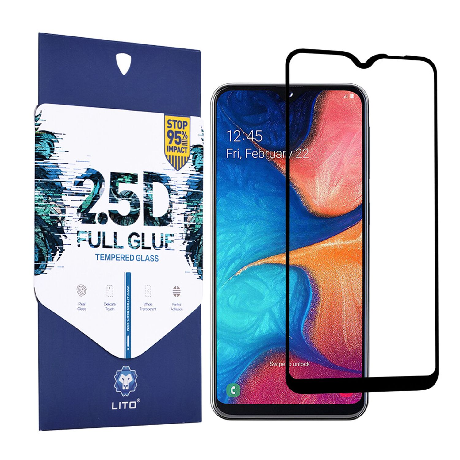 Folie protectie Samsung Galaxy A20e - Black fotografia produsului