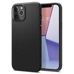 Husa premium Liquid Air compatibila cu iPhone 12 Pro Max, Negru fotografia produsului