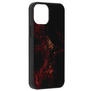 Husa cu spate din sticla techsuit - glaze series - iphone 13 mini - red nebula