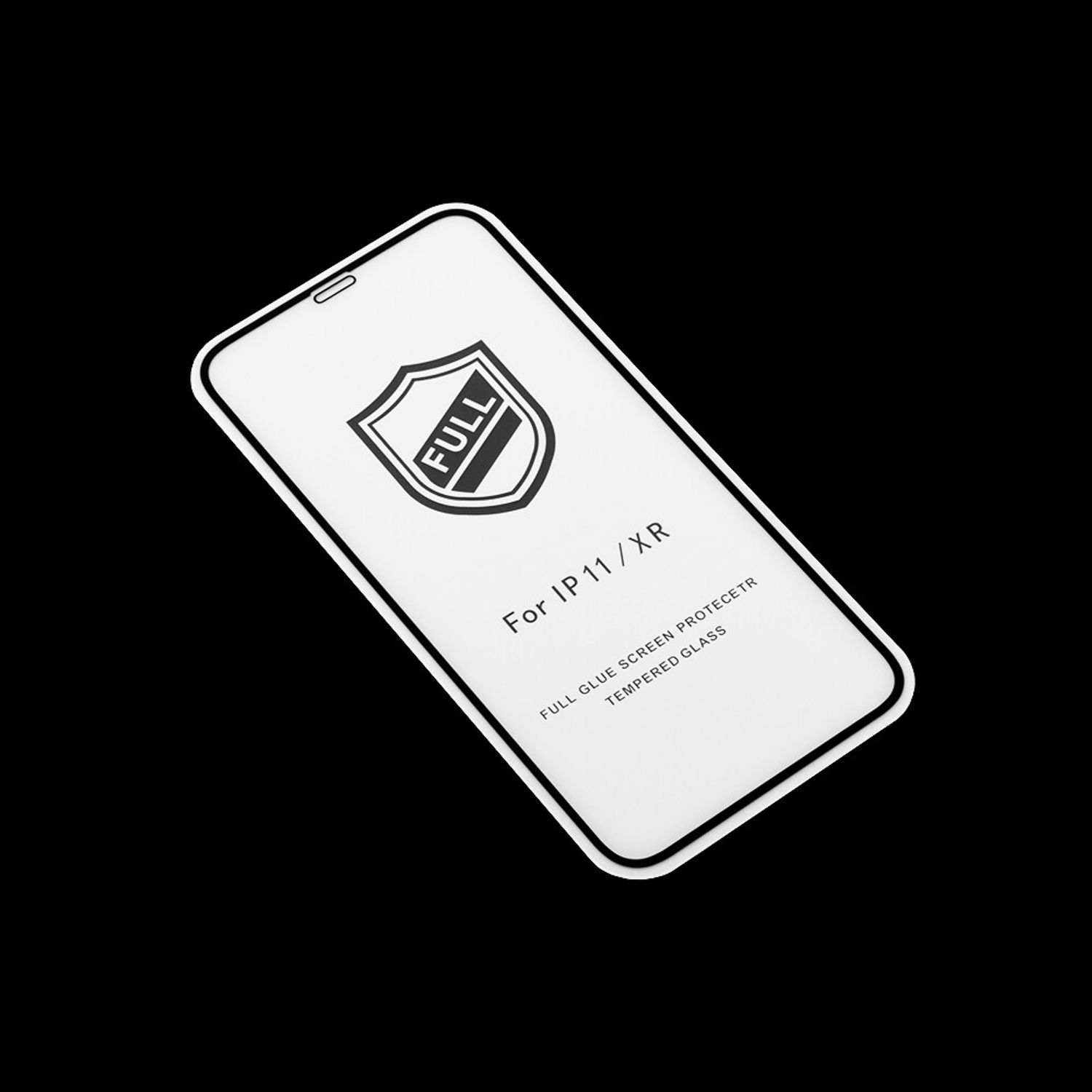 Folie protectie iPhone 11 / XR- Black fotografia produsului View 3 L