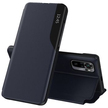 Husa tip carte techsuit - efold series - xiaomi redmi note 10 / 10s - dark blue