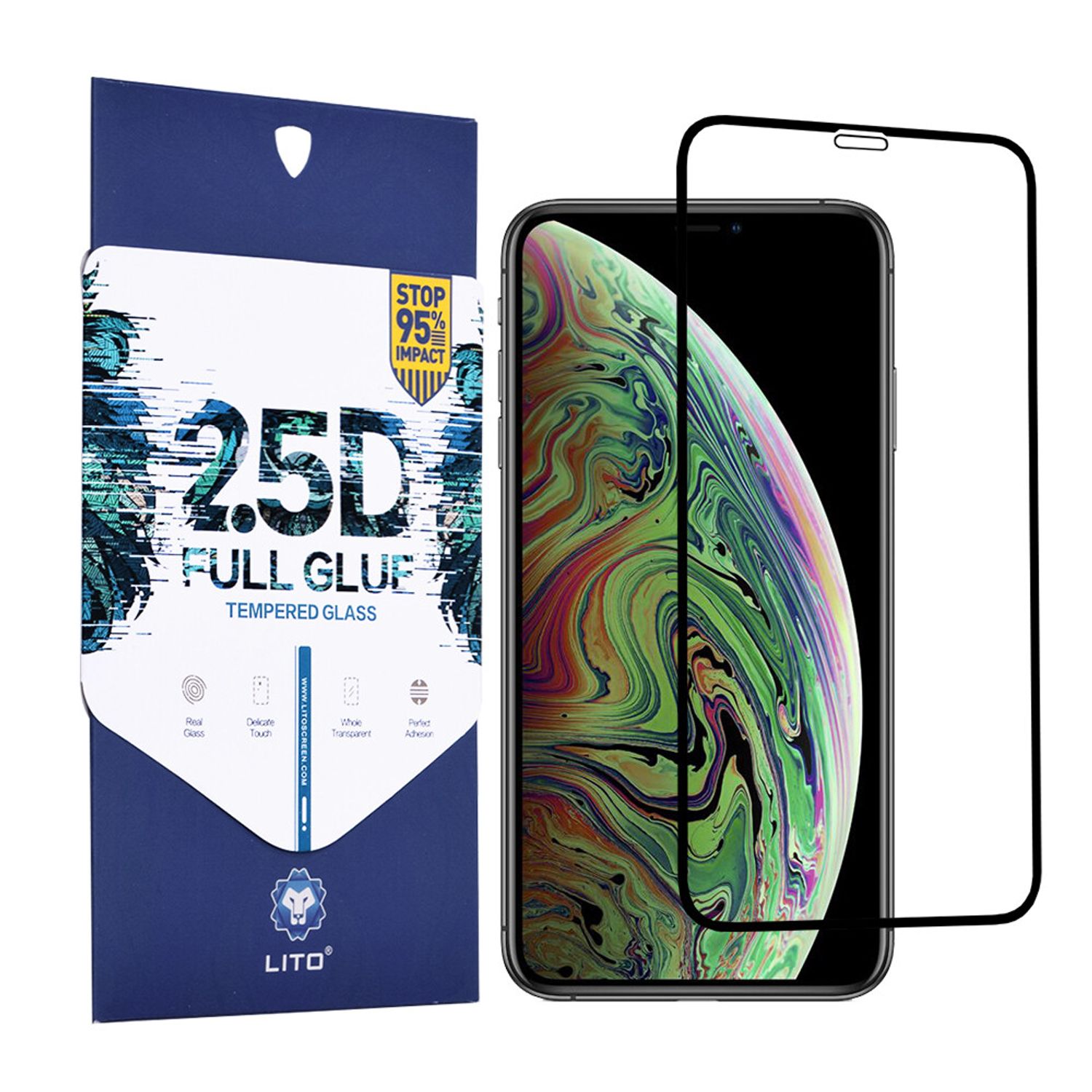 Folie protectie iPhone X / XS / 11 PRO - Black fotografia produsului