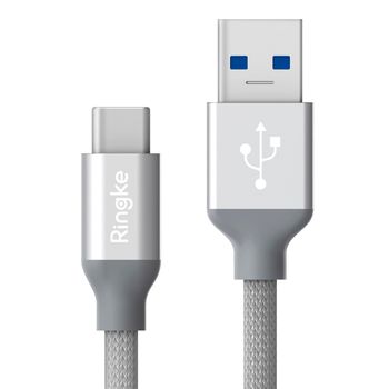 Cablu date premium ringke - usb 3.0 to type-c, 1 m - gray