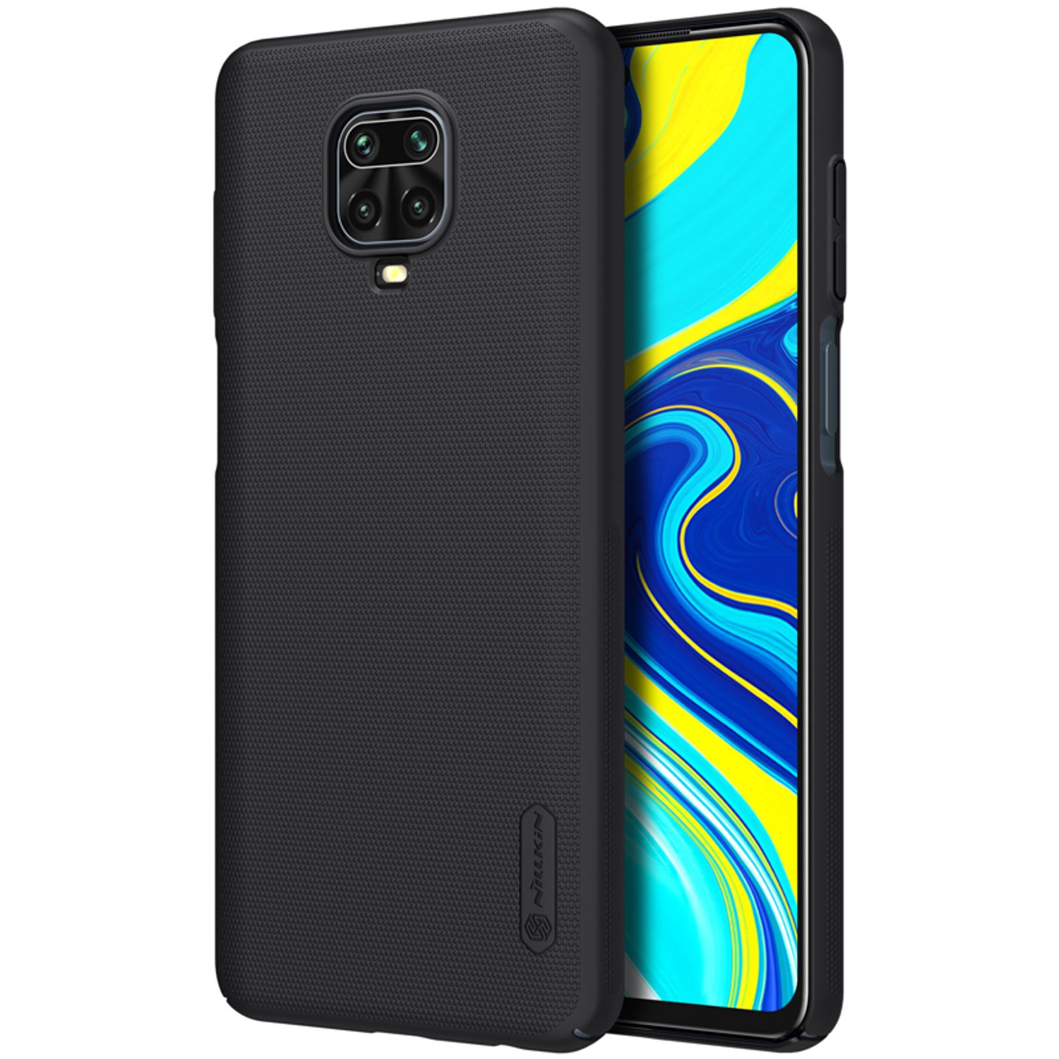 Husa Nillkin - Super Frosted Shield - Xiaomi Redmi Note 9S / Note 9 Pro / Note 9 Pro Max - Black fotografia produsului