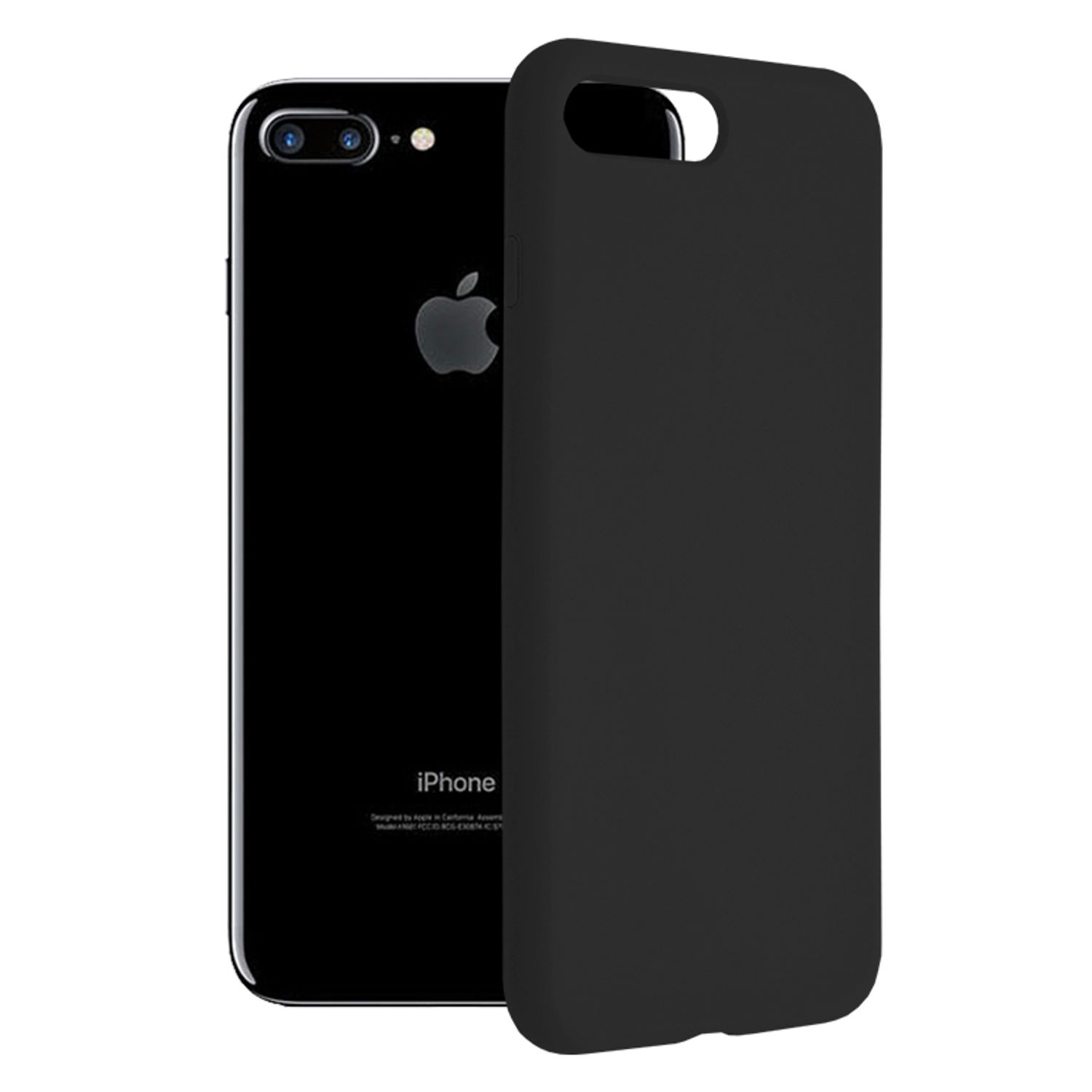 Husa premium Techsuit - Soft Edge Silicone - iPhone 7 Plus / 8 Plus - Black fotografia produsului