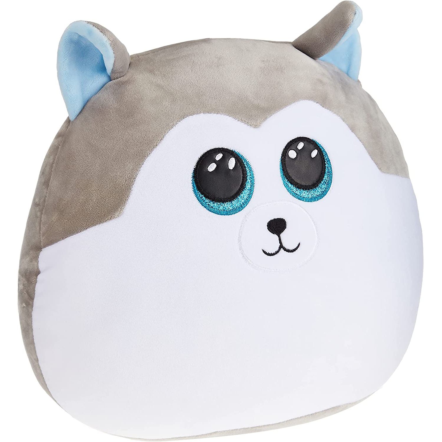 Jucarie Ty, Squish-a-Boos, husky Slush, gri, 30 cm fotografia produsului
