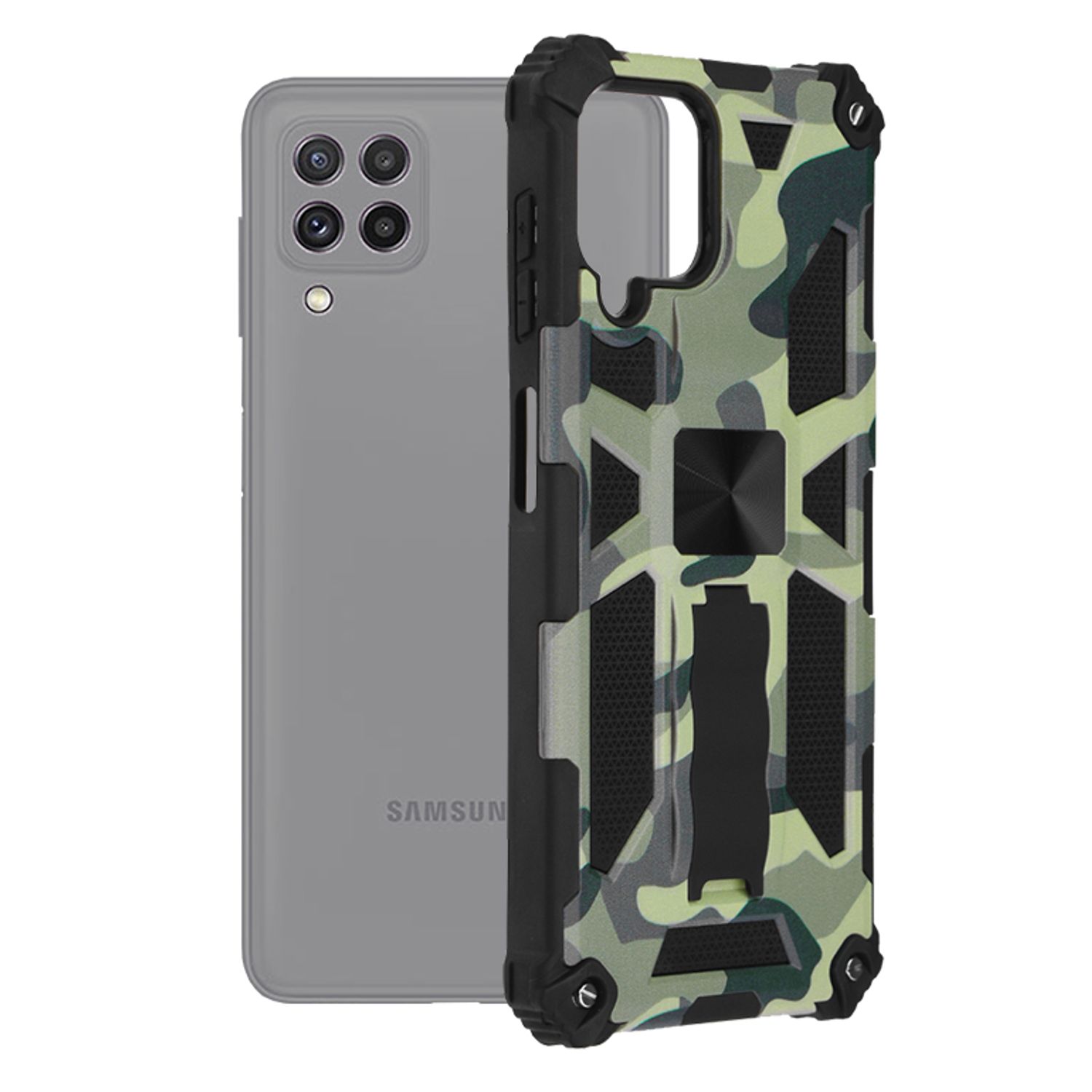 Husa antisoc Techsuit - Blazor Series - Samsung Galaxy A22 4G - Camo Lime fotografia produsului