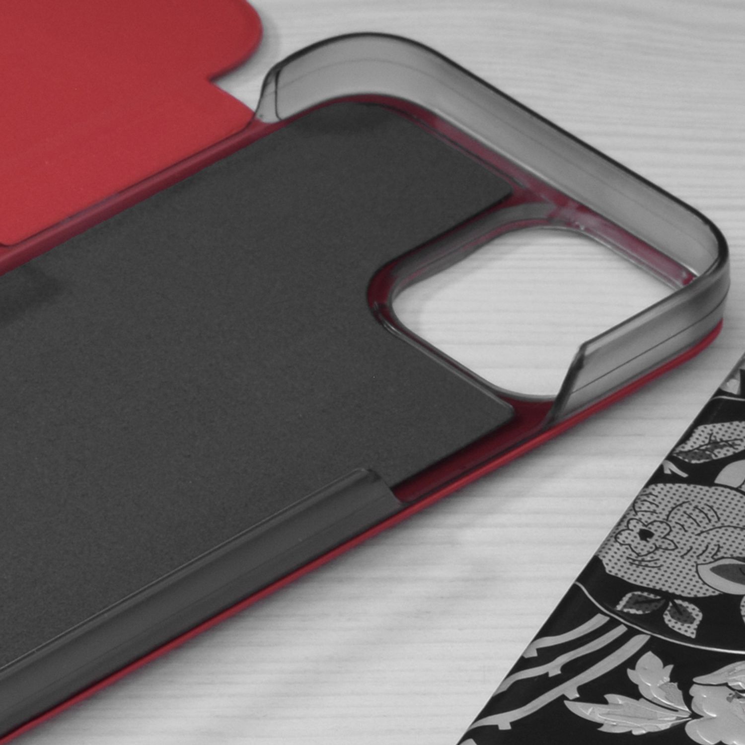 Husa tip carte Techsuit - eFold Series - iPhone 13 Mini - Red fotografia produsului View 3 L