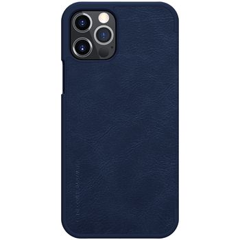 Husa nillkin - qin leather case - iphone 12 / 12 pro - blue