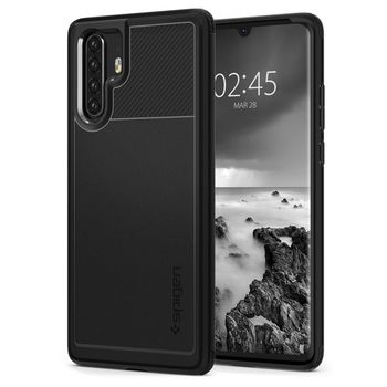 Husa premium rugged armor compatibila cu huawei p30 pro, negru