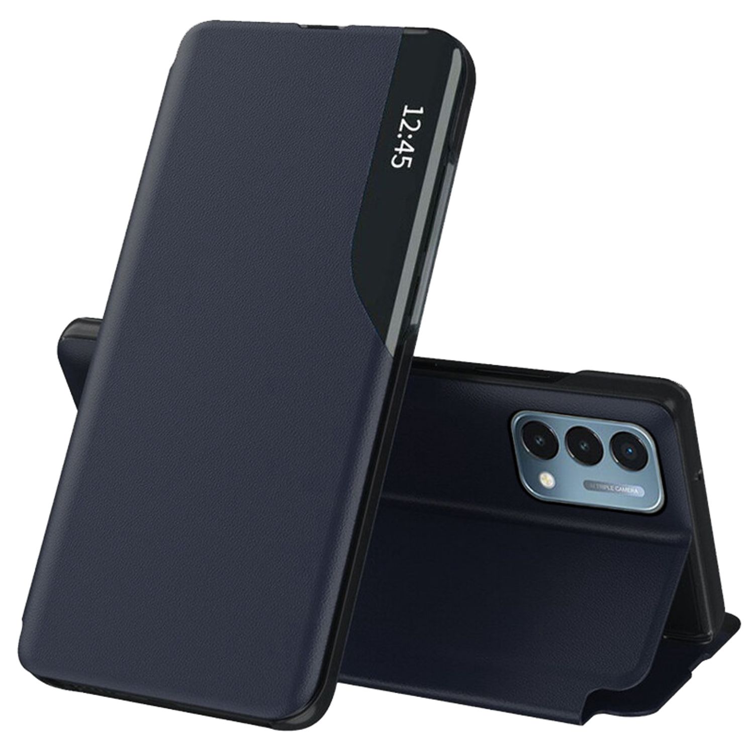 Husa tip carte Techsuit - eFold Series - Oneplus Nord N200 5G - Dark Blue fotografia produsului