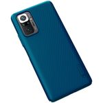 Husa Nillkin - Super Frosted Shield - Xiaomi Redmi Note 10 Pro / Note 10 Pro Max - Blue fotografia produsului View 3 S