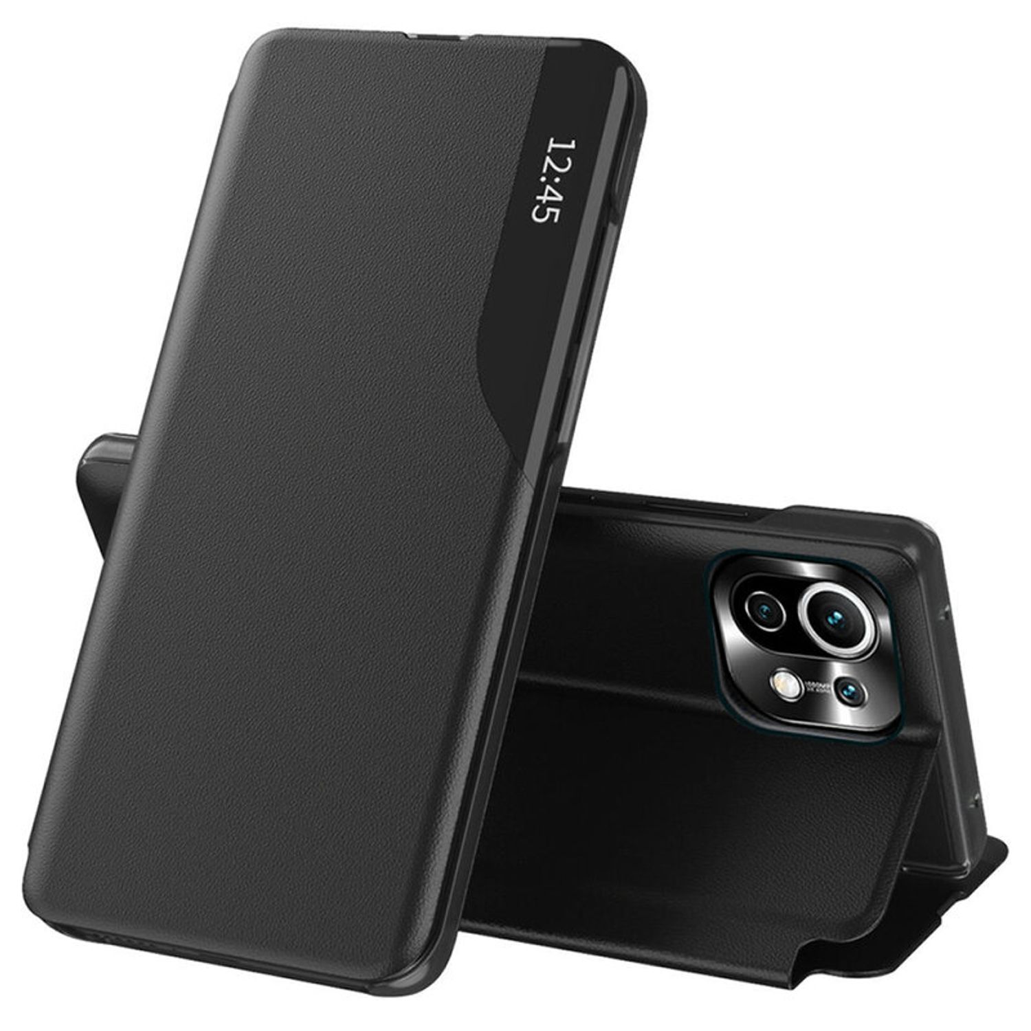 Husa tip carte Techsuit - eFold Series - Xiaomi Mi 11 Lite - Black fotografia produsului