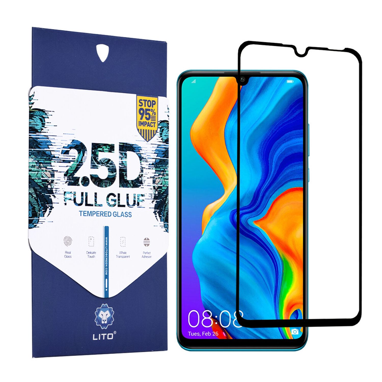 Folie protectie Huawei P30 Lite - Black fotografia produsului