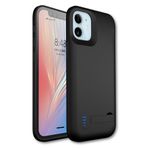 Husa cu acumulator Techsuit - iPhone 12 / 12 Pro - 5000 mAh - Black fotografia produsului
