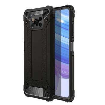 Husa techsuit - hybrid armor - xiaomi poco x3 / x3 nfc / x3 pro - black