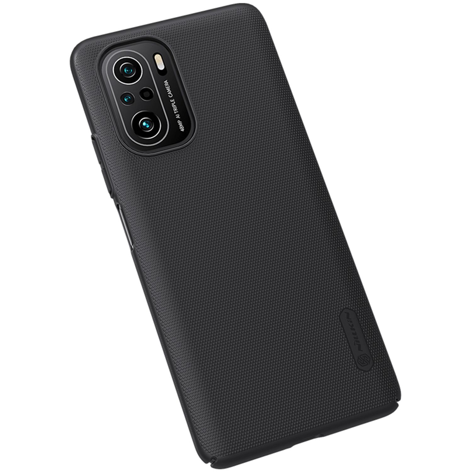 Husa Nillkin - Super Frosted Shield - Xiaomi Poco F3 - Black fotografia produsului View 3 L