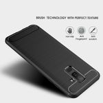 Husa Techsuit - Carbon Silicone - Samsung Galaxy A6 Plus 2018 - Black fotografia produsului View 3 S