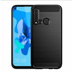 Husa Techsuit - Carbon Silicone - Huawei P20 Lite 2019 - Black fotografia produsului View 3 S