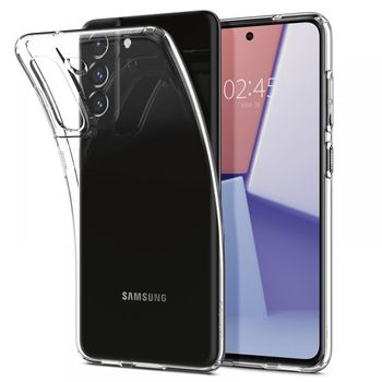 Husa premium liquid crystal compatibila cu samsung galaxy s21 fe, transparent