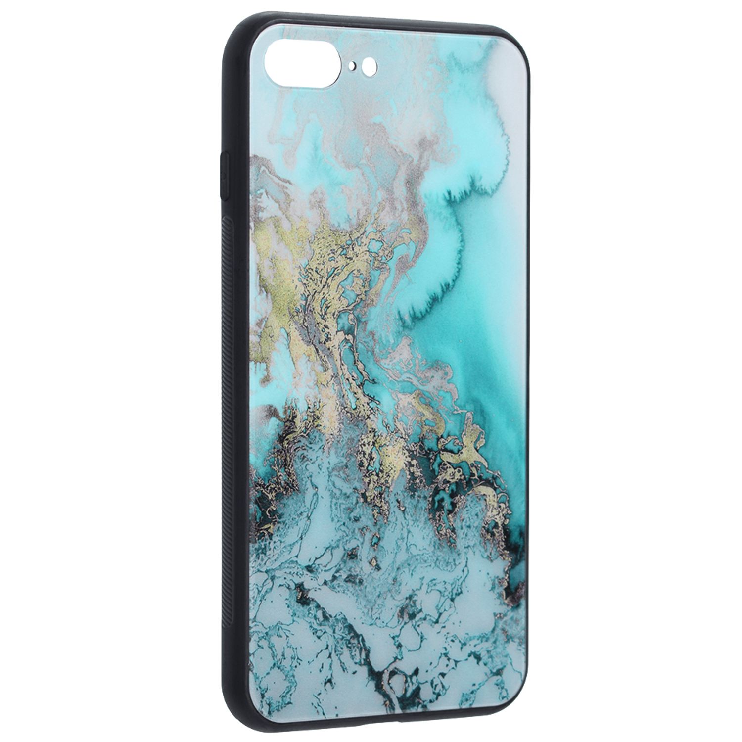 Husa cu spate din sticla Techsuit - Glaze Series - iPhone 7 Plus - Blue Ocean fotografia produsului View 2 L