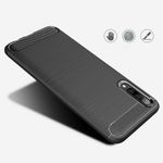 Husa Techsuit - Carbon Silicone - Samsung Galaxy A70 / A70s - Black fotografia produsului View 3 S
