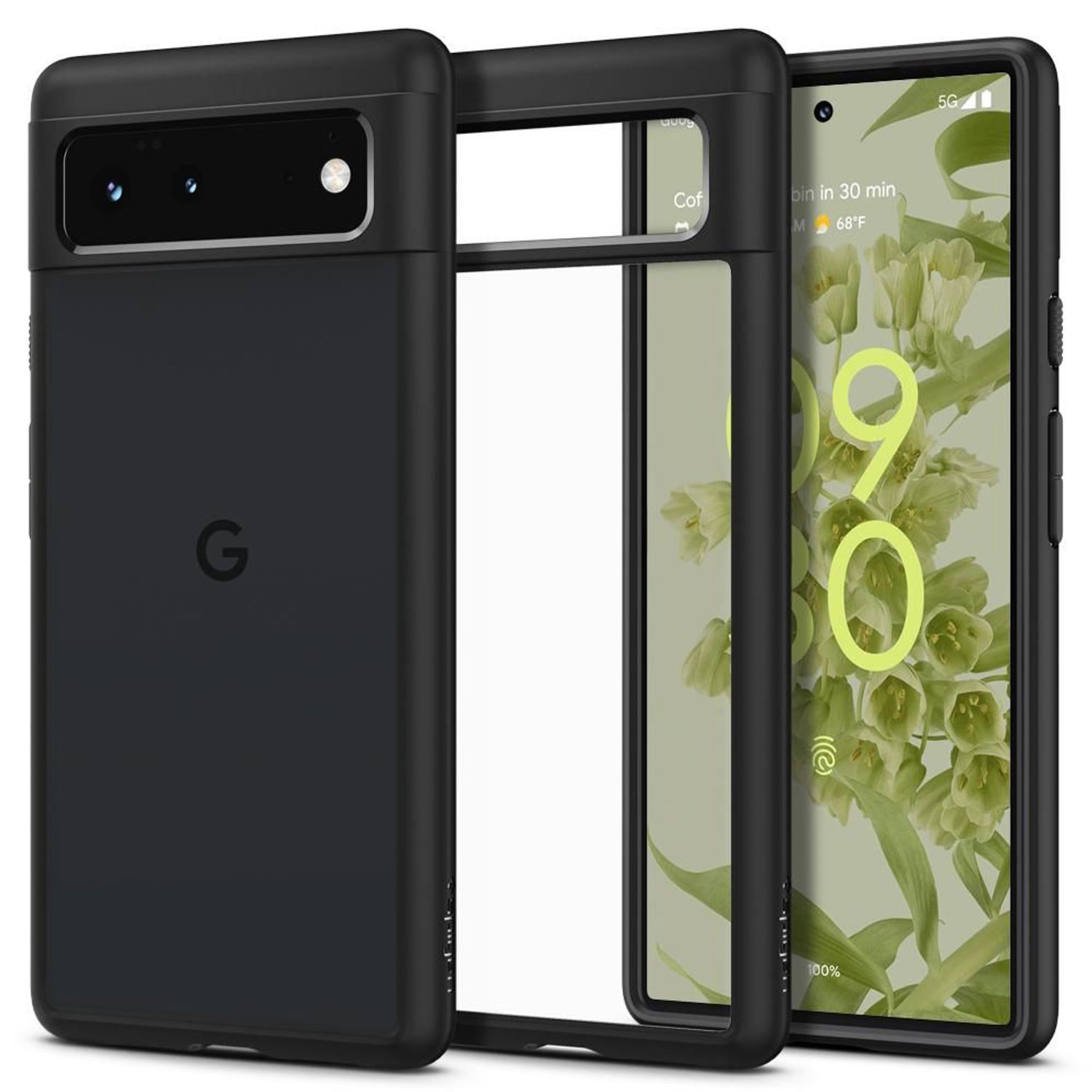 Husa premium Ultra Hybrid compatibila cu Google Pixel 6, Negru fotografia produsului